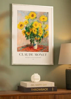 Ramme Ares Sølv 50x65 cm - Passepartout Hvid 40x55 cm