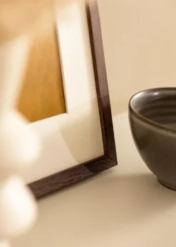 Ramme Ares Teak 20x30 cm - Passepartout Hvid 9x11 cm