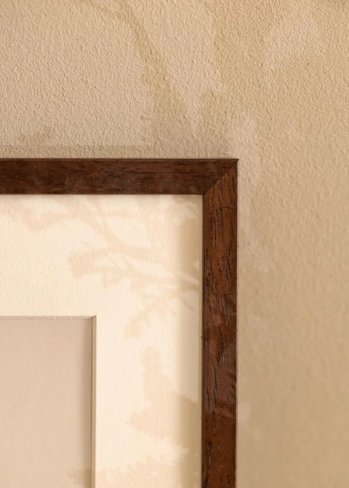 Ramme Ares Teak 20x30 cm - Passepartout Hvid 9x11 cm