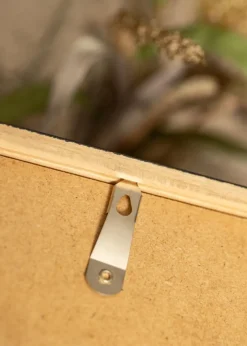 Ramme Ares valnød 50x50 cm - Passepartout Hvid 16x16 inches