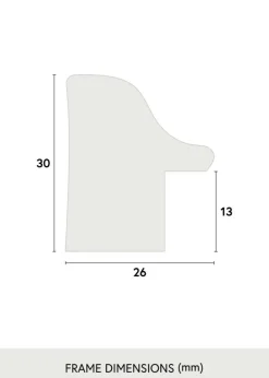 Ramme Arjeplog Sølv - Valgfri Størrelse (Plexiglas)