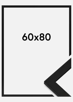 Ramme BGA Classic Akrylglas Sort 60x80 cm