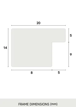 Ramme BGA Classic Akrylglas Sort 60x80 cm