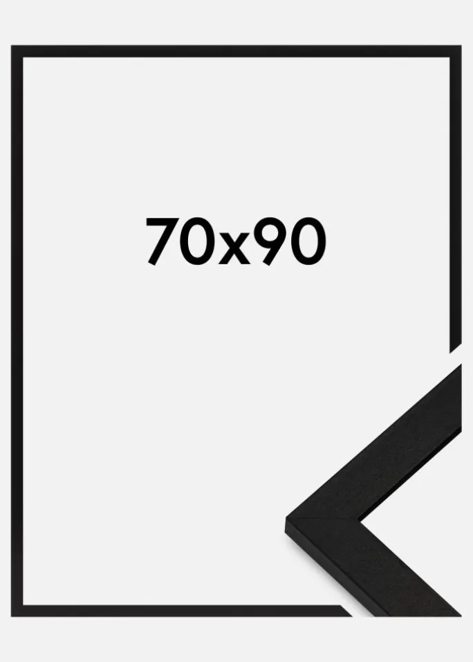 Ramme BGA Classic Akrylglas Sort 70x90 cm