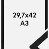 Ramme BGA Classic Akrylglas Sort 29,7x42 cm (A3)