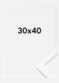 Ramme BGA Classic Akrylglas Hvid 30x40 cm