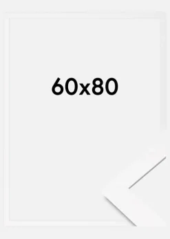 Ramme BGA Classic Akrylglas Hvid 60x80 cm