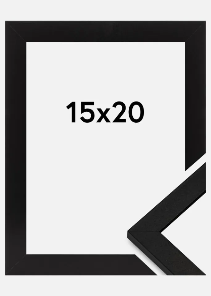 Ramme BGA Classic Akrylglas Sort 15x20 cm