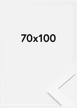 Ramme BGA Classic Akrylglas Hvid 70x100 cm