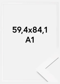Ramme BGA Classic Akrylglas Hvid 59,4x84,1 cm (A1)