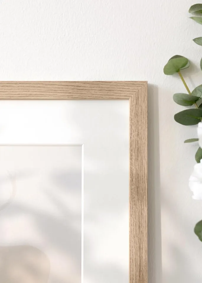 Ramme BGA Classic Eg 60x80 cm - Passepartout Hvid 52x72 cm