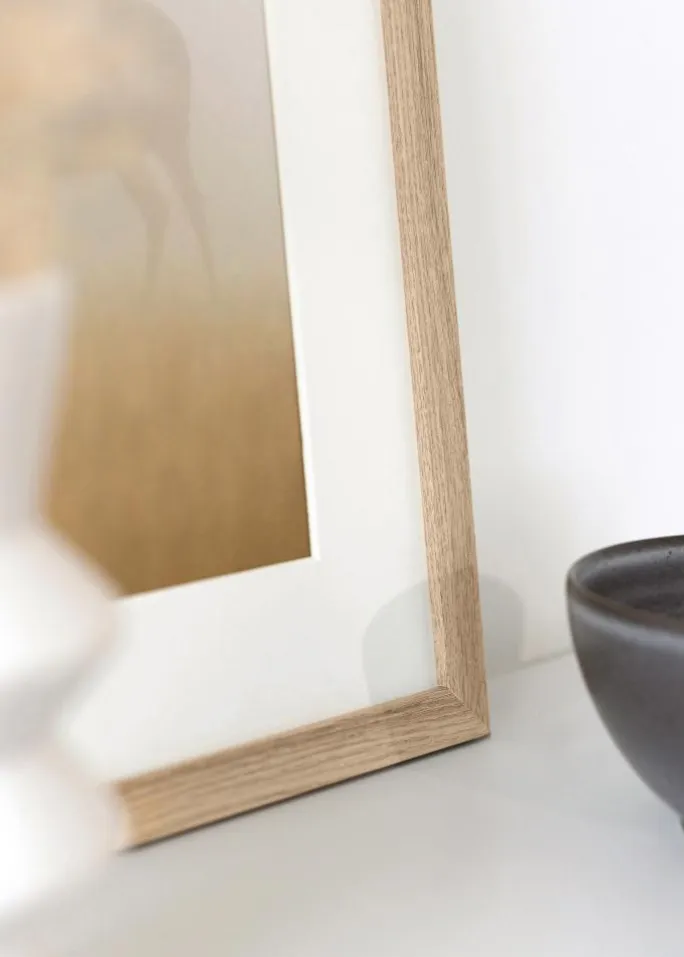 Ramme BGA Classic Eg 24x30 cm - Passepartout Hvid 6x8 inches