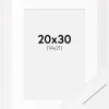 Ramme BGA Classic Hvid 20x30 cm - Passepartout Hvid 15x22 cm
