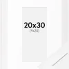 Ramme BGA Classic Hvid 20x30 cm - Passepartout Hvid 10x21 cm