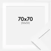Ramme BGA Classic Hvid 70x70 cm - Passepartout Hvid 60x60 cm