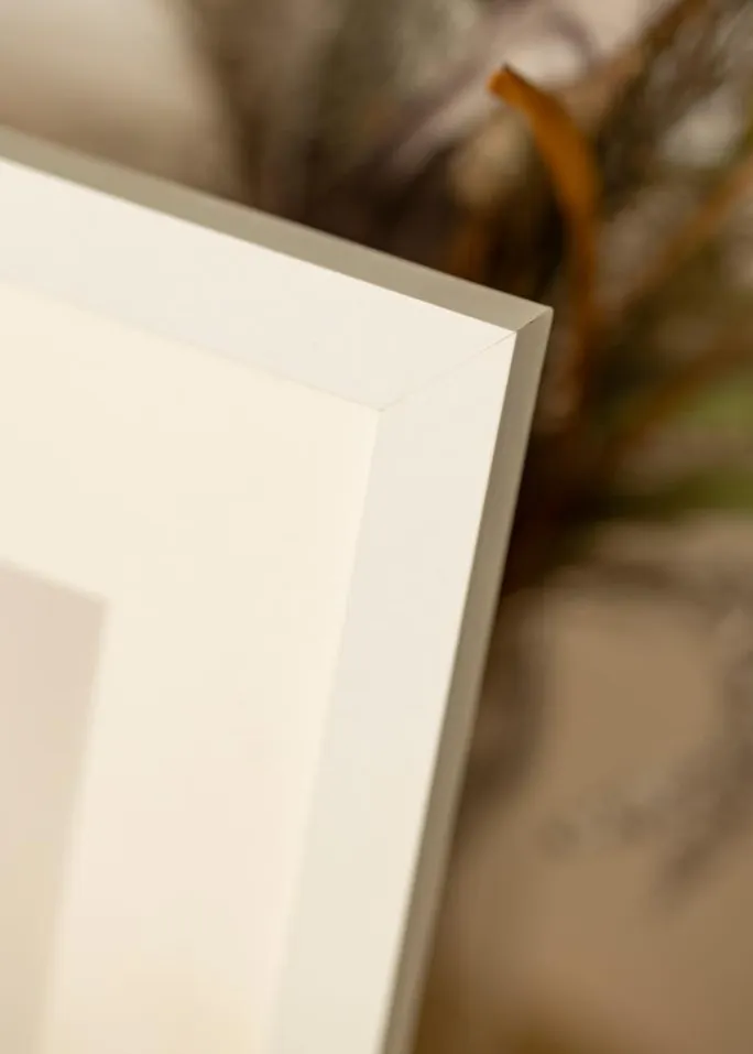 Ramme BGA Classic Hvid 24x30 cm - Passepartout Hvid 5,5x8 inches