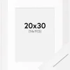 Ramme BGA Classic Hvid 20x30 cm - Passepartout Hvid 15x21 cm