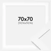 Ramme BGA Classic Hvid 70x70 cm - Passepartout Hvid 24x24 inches