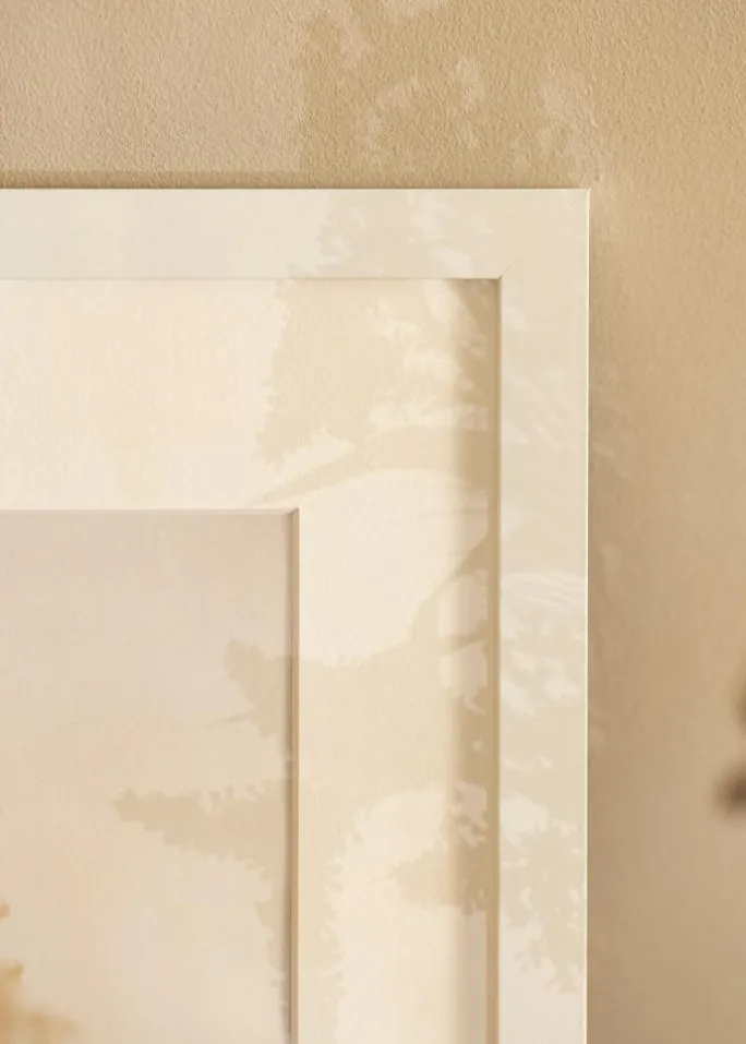Ramme BGA Classic Hvid 70x70 cm - Passepartout Hvid 24x24 inches