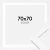 Ramme BGA Classic Hvid 70x70 cm - Passepartout Hvid 61x61 cm