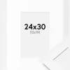 Ramme BGA Classic Hvid 24x30 cm - Passepartout Hvid 13x20 cm