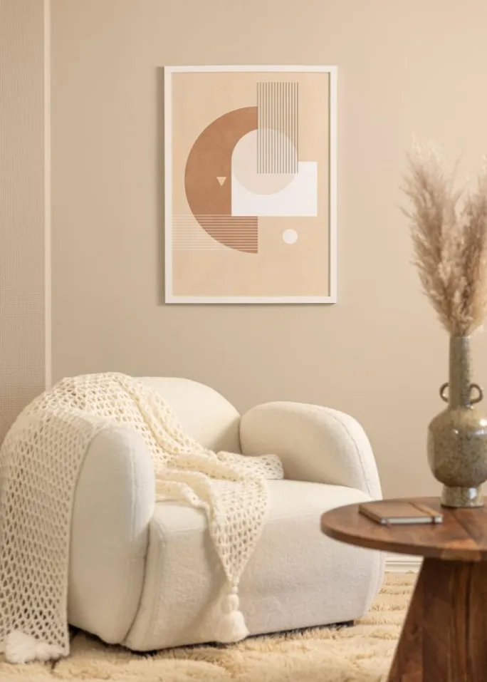 Ramme BGA Classic Hvid 70x90 cm - Passepartout Hvid 24x32 inches