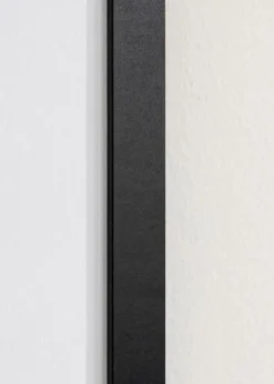 Ramme BGA Classic Sort 50x100 cm - Passepartout Hvid 30x80 cm