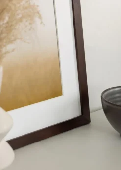 Ramme BGA Classic Valnød 50x100 cm - Passepartout Hvid 40x90 cm