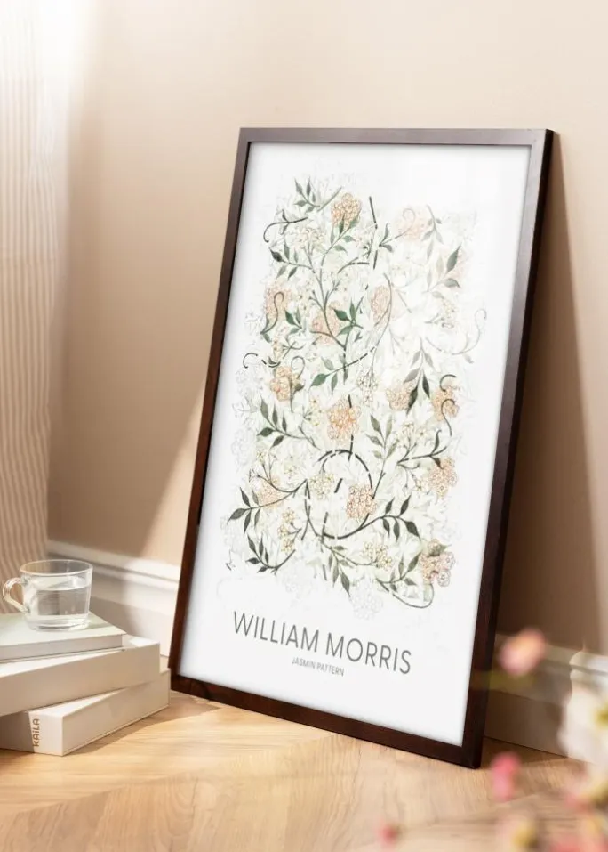 Ramme BGA Classic Valnød 60x80 cm - Passepartout Hvid 50x65 cm