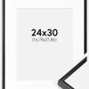 Ramme BGA Modern Style Sort 24x30 cm - Passepartout Hvid 7x9 inches