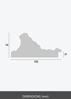 Ramme Birmingham Guld - Valgfri Størrelse (Akrylglas)