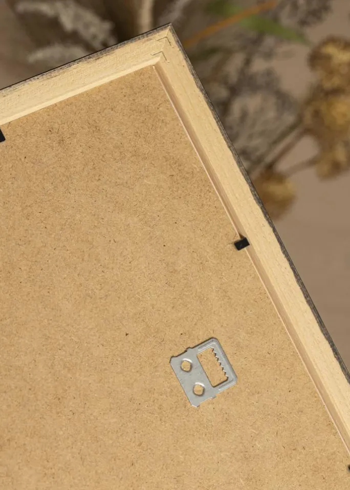 Ramme Black Wood 40x40 cm - Passepartout Sort 25x25 cm