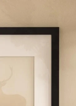 Ramme Black Wood 70x90 cm - Passepartout Hvid 56x71 cm