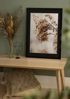 Ramme Black Wood 60x90 cm - Passepartout Sort 40x70 cm