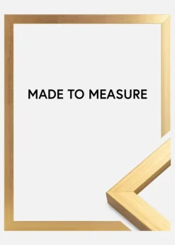 Ramme Blocky Guld - Valgfri Størrelse (Akrylglas)