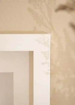 Ramme Boxholm Hvid - Valgfri Størrelse (Plexiglas)