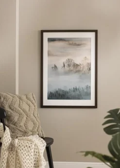 Ramme Brown Wood 30x60 cm - Passepartout Hvid 18x46 cm