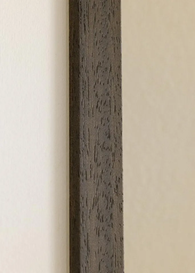 Ramme Brun træ 70x85 cm - Passepartout Hvid 60x75 cm