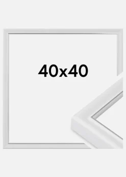 Ramme Canterbury Akrylglas Hvid 40x40 cm