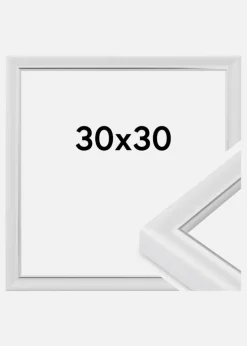 Ramme Canterbury Akrylglas Hvid 30x30 cm