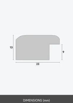 Ramme Cornwall Lyselilla - Valgfri Størrelse (Akrylglas)