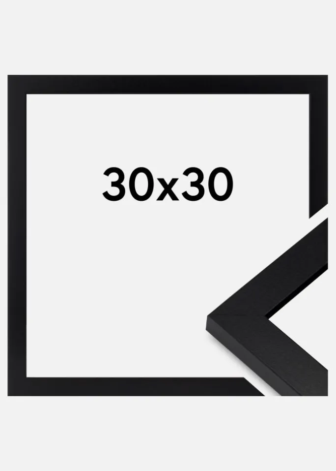 Ramme Deco Akrylglas Sort 30x30 cm