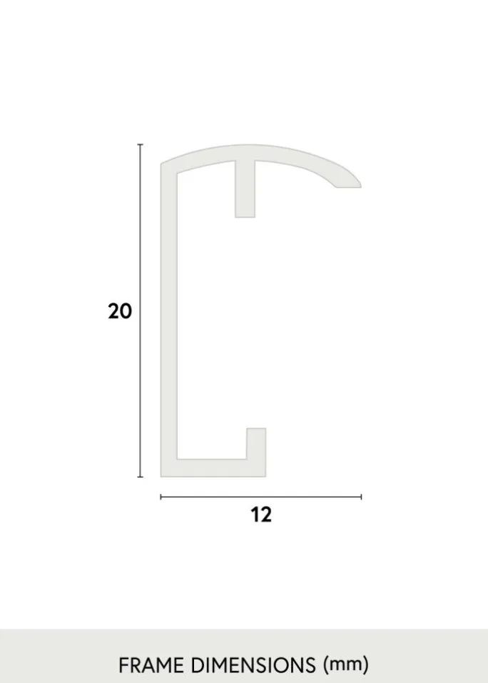 Ramme Decoline Akrylglas Sort 61x91,5 cm