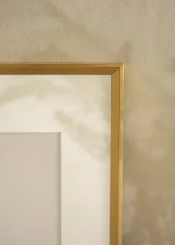 Ramme Desire Guld 13x18 cm - Passepartout Hvid 7x10 cm