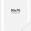 Ramme Desire Hvid 50x70 cm - Passepartout Hvid 42x59,4 cm (A2)