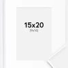 Ramme Desire Hvid 15x20 cm - Passepartout Hvid 10x15 cm