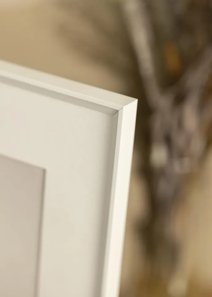 Ramme Desire Hvid 30x40 cm - Passepartout Hvid 21x30 cm