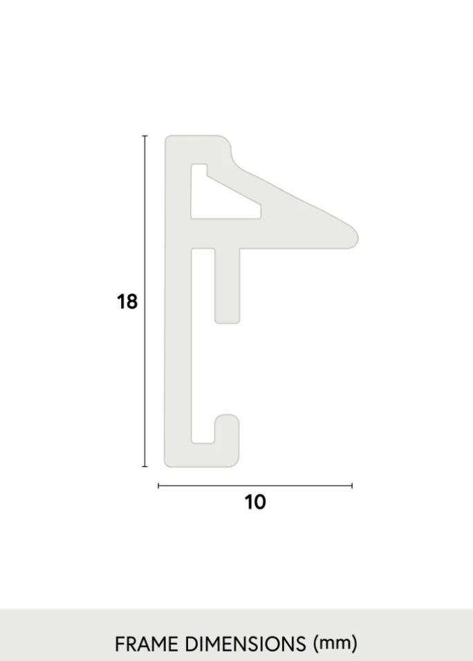 Ramme Desire Hvid 30x40 cm - Passepartout Hvid 21x30 cm