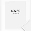 Ramme Desire Hvid 40x50 cm - Passepartout Hvid 12x16 inches
