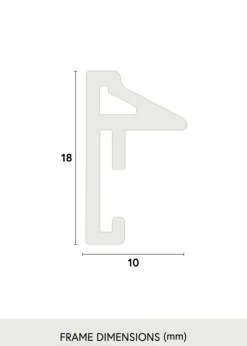 Ramme Desire Hvid 20x30 cm - Passepartout Hvid 15x21 cm (A5)